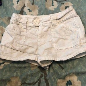Girls size 8 white shorts